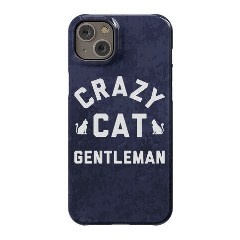 Crazy Cat Gentleman Phone Case