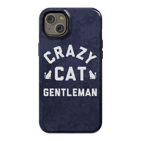 Crazy Cat Gentleman Phone Case