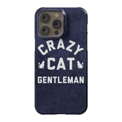 Crazy Cat Gentleman Phone Case