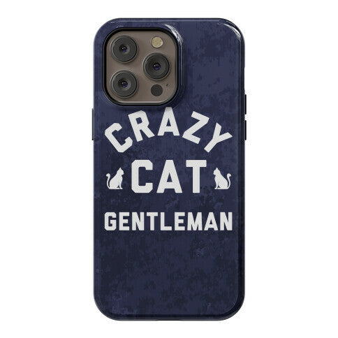 Crazy Cat Gentleman Phone Case