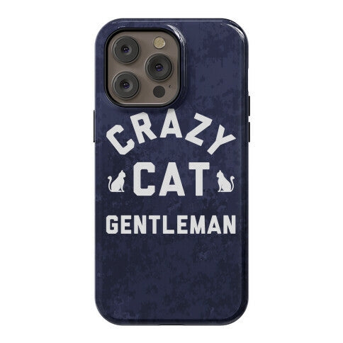 Crazy Cat Gentleman Phone Case