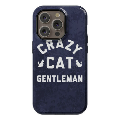 Crazy Cat Gentleman Phone Case