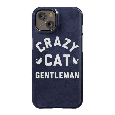 Crazy Cat Gentleman Phone Case