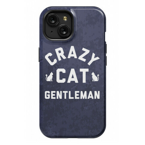 Crazy Cat Gentleman Phone Case