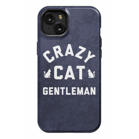 Crazy Cat Gentleman Phone Case