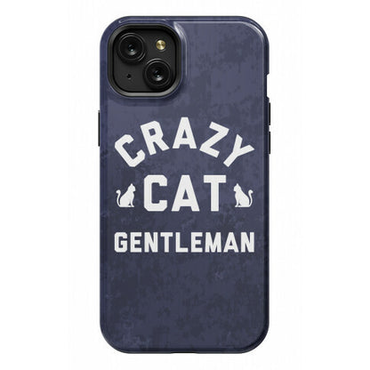 Crazy Cat Gentleman Phone Case