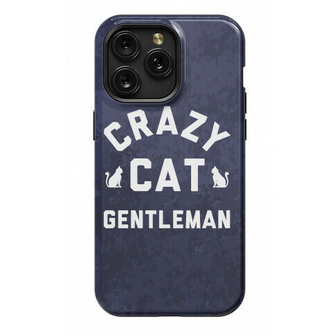 Crazy Cat Gentleman Phone Case