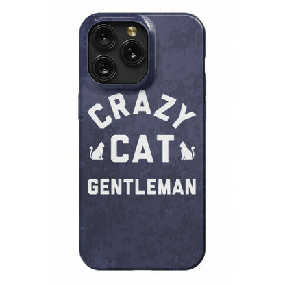 Crazy Cat Gentleman Phone Case