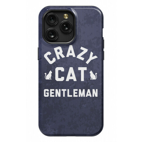 Crazy Cat Gentleman Phone Case