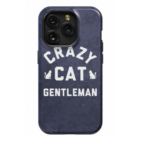 Crazy Cat Gentleman Phone Case