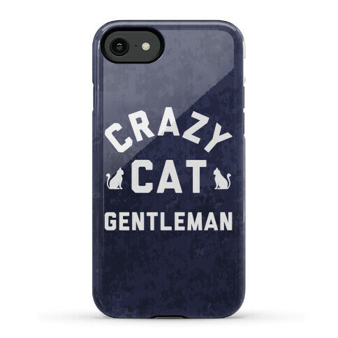Crazy Cat Gentleman Phone Case