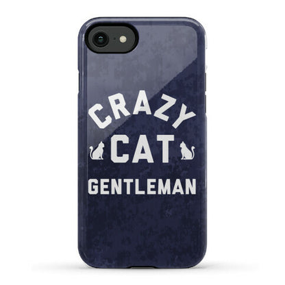 Crazy Cat Gentleman Phone Case