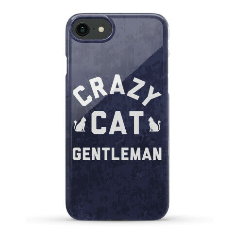 Crazy Cat Gentleman Phone Case