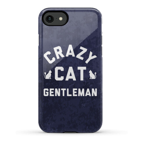 Crazy Cat Gentleman Phone Case