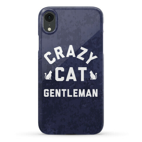 Crazy Cat Gentleman Phone Case