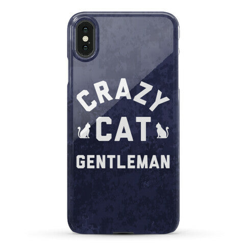 Crazy Cat Gentleman Phone Case