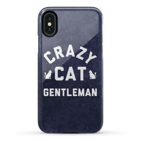 Crazy Cat Gentleman Phone Case