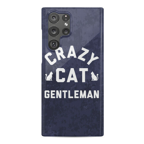 Crazy Cat Gentleman Phone Case
