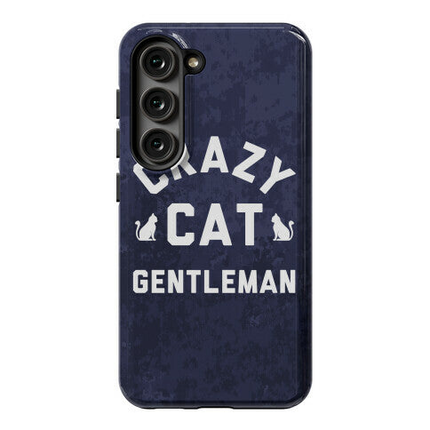 Crazy Cat Gentleman Phone Case
