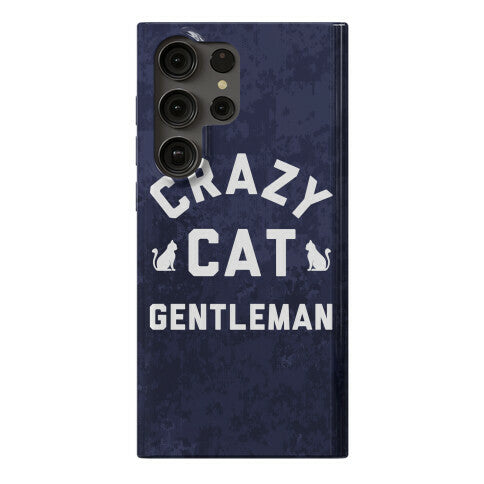 Crazy Cat Gentleman Phone Case