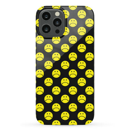 Sad Smiley Face Pattern Phone Case