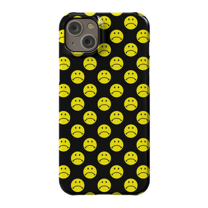 Sad Smiley Face Pattern Phone Case