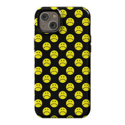 Sad Smiley Face Pattern Phone Case