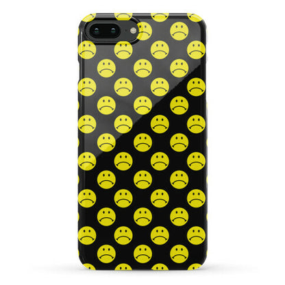 Sad Smiley Face Pattern Phone Case