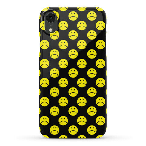 Sad Smiley Face Pattern Phone Case