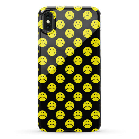 Sad Smiley Face Pattern Phone Case