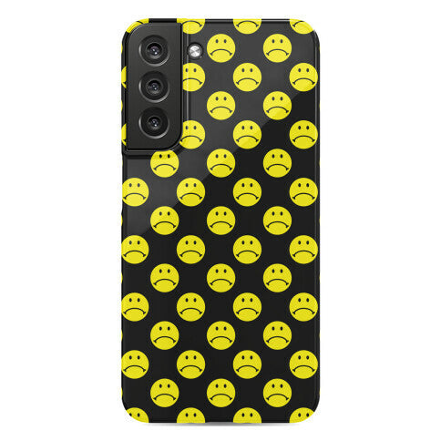 Sad Smiley Face Pattern Phone Case