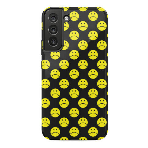 Sad Smiley Face Pattern Phone Case