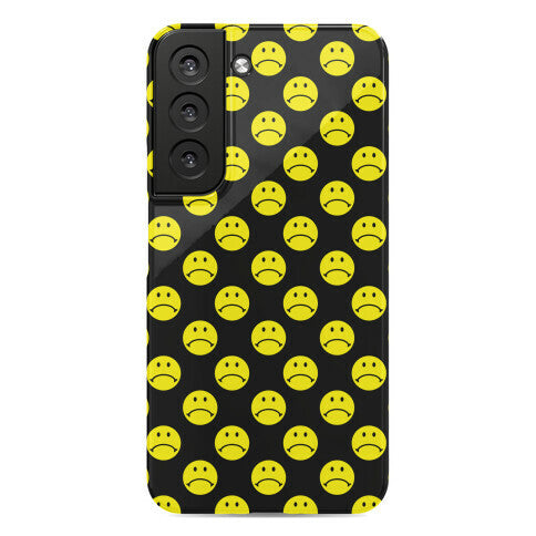 Sad Smiley Face Pattern Phone Case