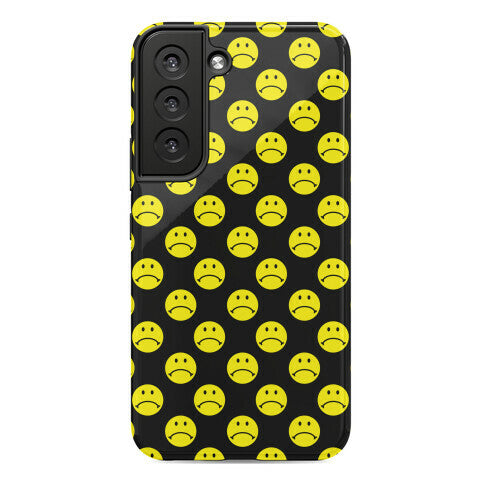Sad Smiley Face Pattern Phone Case