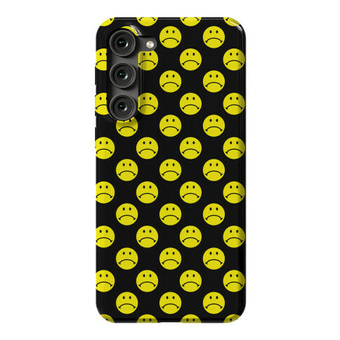 Sad Smiley Face Pattern Phone Case
