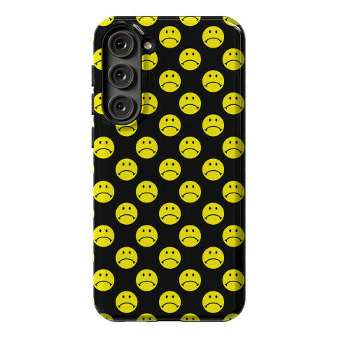 Sad Smiley Face Pattern Phone Case