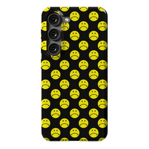 Sad Smiley Face Pattern Phone Case
