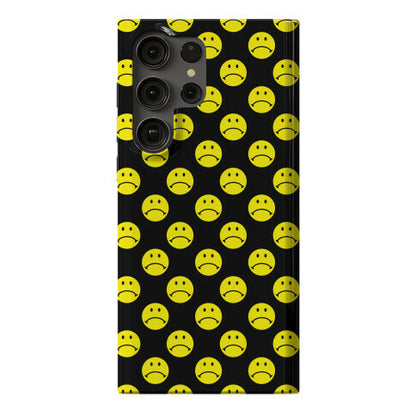 Sad Smiley Face Pattern Phone Case