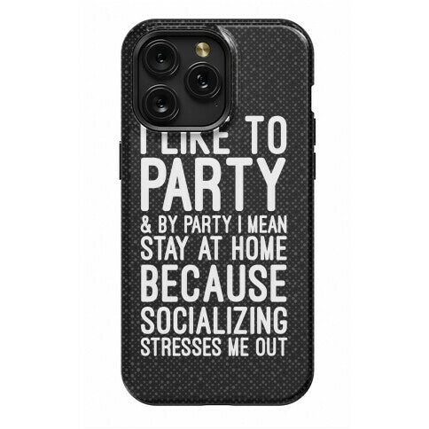 Socializing Stresses Me Out Phone Case