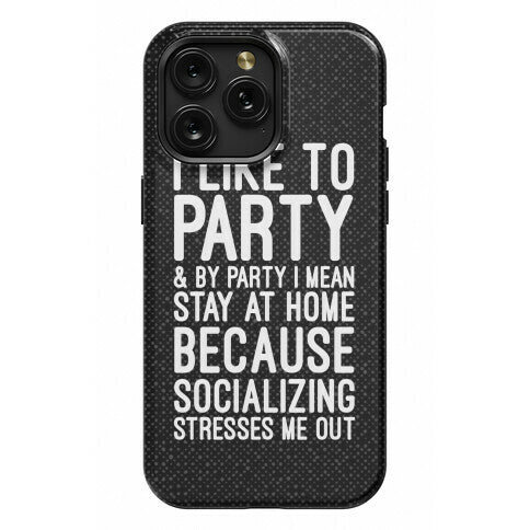 Socializing Stresses Me Out Phone Case