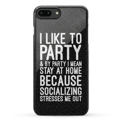 Socializing Stresses Me Out Phone Case