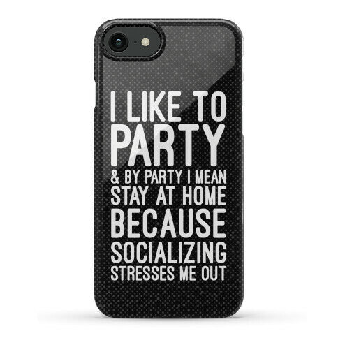 Socializing Stresses Me Out Phone Case
