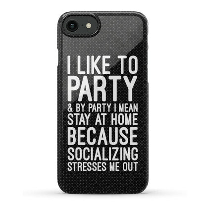 Socializing Stresses Me Out Phone Case