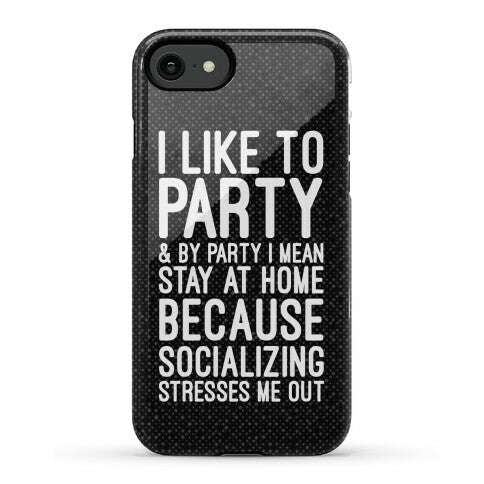 Socializing Stresses Me Out Phone Case