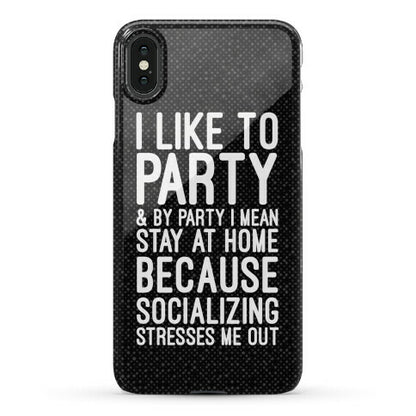 Socializing Stresses Me Out Phone Case