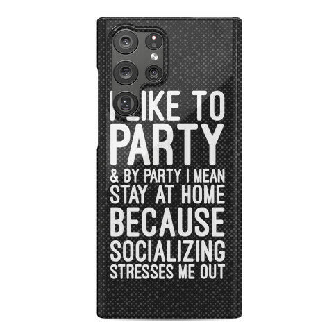 Socializing Stresses Me Out Phone Case