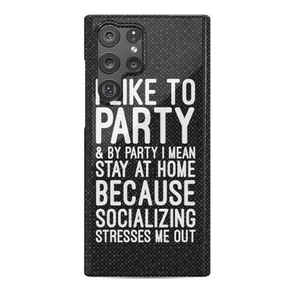 Socializing Stresses Me Out Phone Case