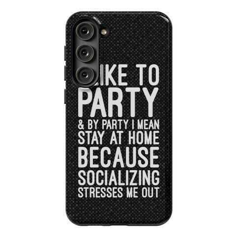 Socializing Stresses Me Out Phone Case