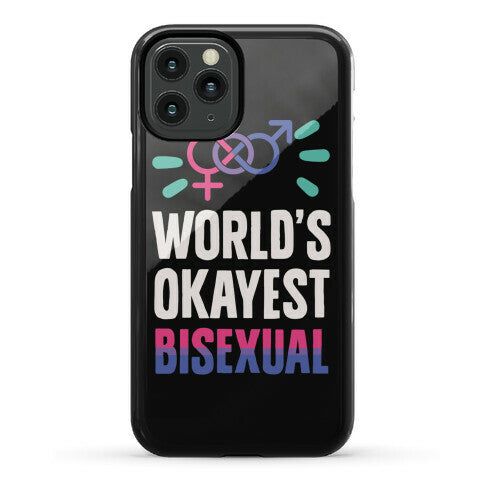 World's Okayest Bisexual Phone Case