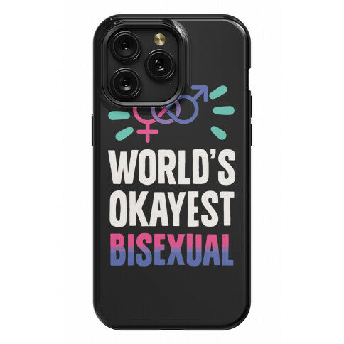 World's Okayest Bisexual Phone Case